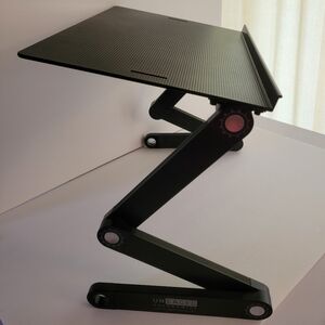 Uncaged Ergonomics WorkEZ Adjustable Desk Laptop Stand Foldable Computer Holder